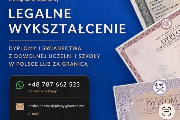 Ogłoszenie - Dyplom BEZ ZALICZEK Matura Świadectwo Tylko tu uczciwa oferta dyplom inżyniera. Zdjęcie 1