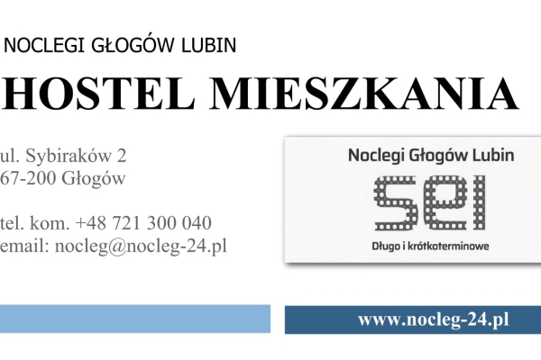 Ogłoszenie - Hostel Głogów Lubin , Noclegi rodzinne, pracownicze. Zdjęcie 1