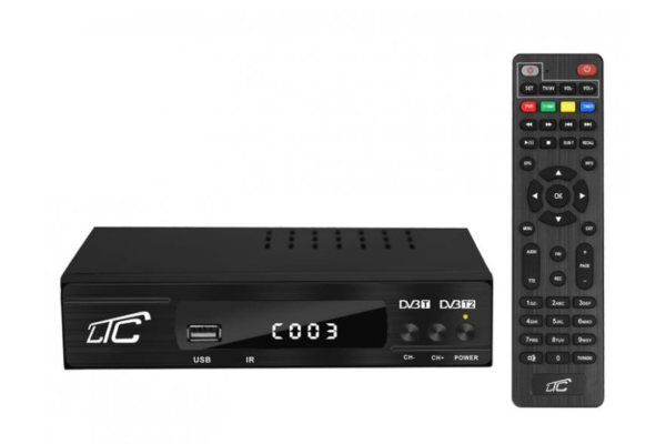 Ogłoszenie - DEKODER TUNER TV NAZIEMNEJ DVB-T2 i DVB-C H.265 HEVC FULL HD USB HDMI PILOT. Zdjęcie 1