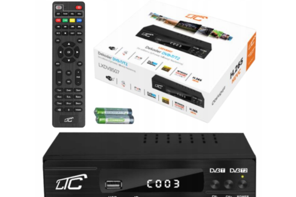 Ogłoszenie - DEKODER TUNER TV NAZIEMNEJ DVB-T2 i DVB-C H.265 HEVC FULL HD USB HDMI PILOT. Zdjęcie 3