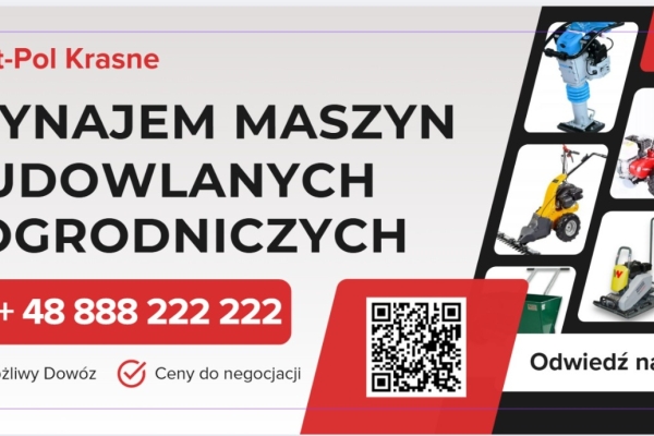 Ogłoszenie - Wynajem sprzętu i maszyn budowlano - ogrodowych. Zdjęcie 1