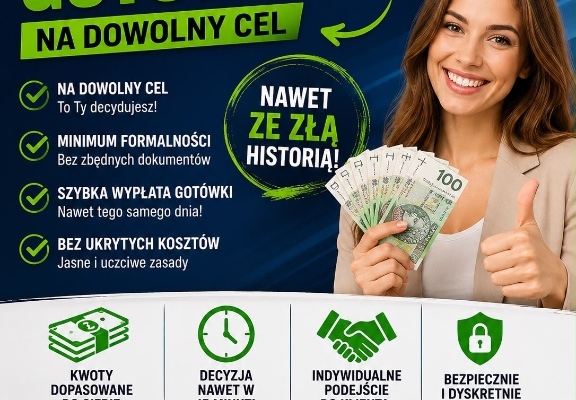 Ogłoszenie - Pożyczka gotówkowa. Zdjęcie 1