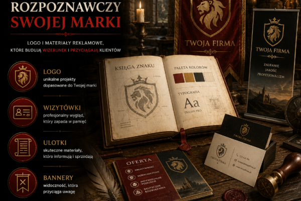 Ogłoszenie - Logo i materiały reklamowe dla Twojej firmy. Zdjęcie 1