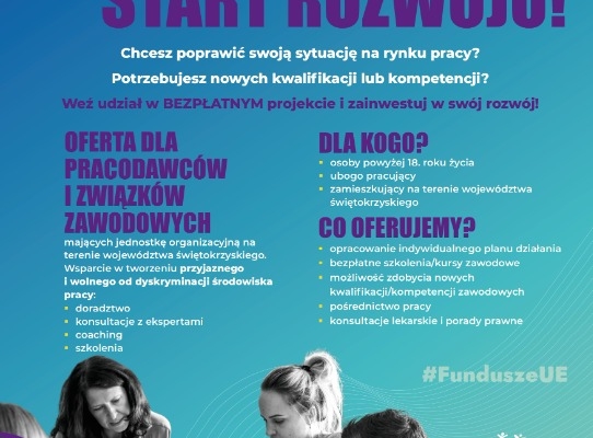 Ogłoszenie - Bezpłatne kursy szkolenie podniesienie kwalifikacji projekt UE. Zdjęcie 1