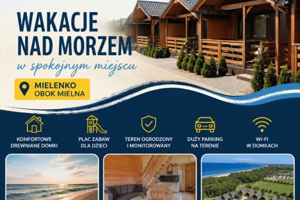 Ogłoszenie - Wakacje w Mielenku - Lazurowy Brzeg. Zdjęcie 1