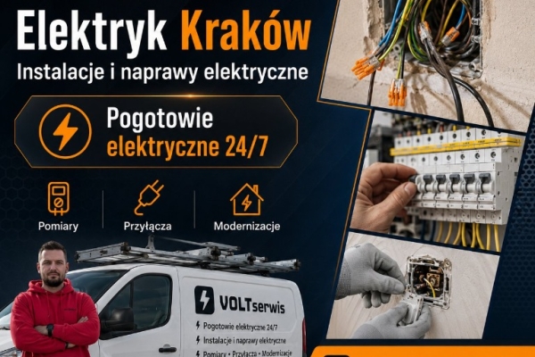 Ogłoszenie - Elektryk Kraków - instalacje i naprawy. Zdjęcie 1