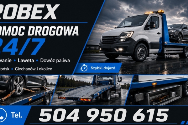 Ogłoszenie - ROBEX - doświadczona pomoc drogowa z nowoczesnym sprzętem. Zdjęcie 1