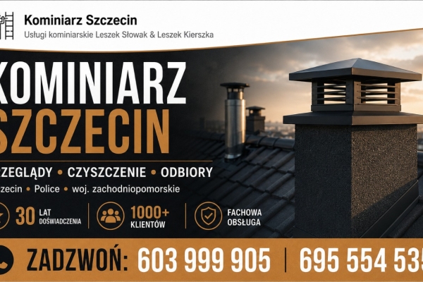Ogłoszenie - Zakład Usług Kominiarskich - profesjonalne czyszczenie kominów Szczecin. Zdjęcie 1