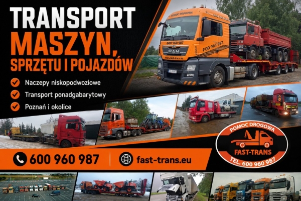 Ogłoszenie - Fast-Trans: pomoc drogowa 24h w Poznaniu. Zdjęcie 1