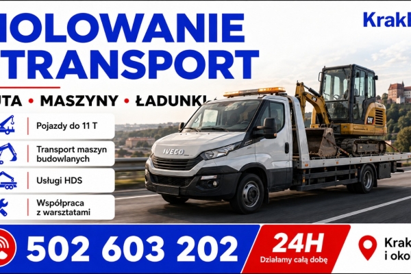Ogłoszenie - Kraków: od drobnej naprawy po transport na lawecie - KrakHol. Zdjęcie 1