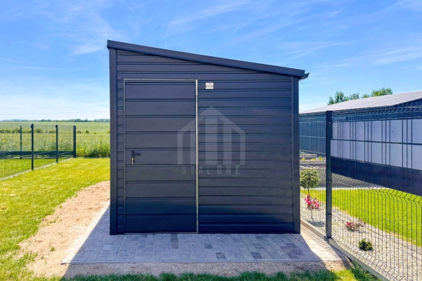 Ogłoszenie - Schowek - domek ogrodowy 2x3 m - drzwi - okno - antracyt - rynny - dach spad w bok SO216. Zdjęcie 4