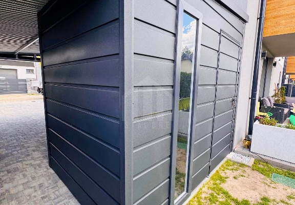 Ogłoszenie - Carport wiata samochodowa 3,5x6 m pomieszczenie gospodarcze drzwi okno dach SO217. Zdjęcie 7
