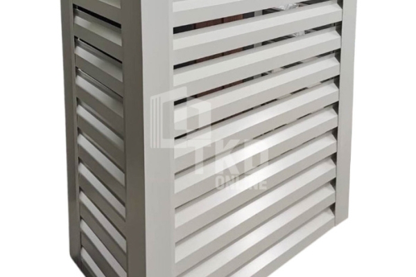 Ogłoszenie - Osłona klimatyzatora – pompy ciepła 100x40x150 cm biały TKD445. Zdjęcie 1