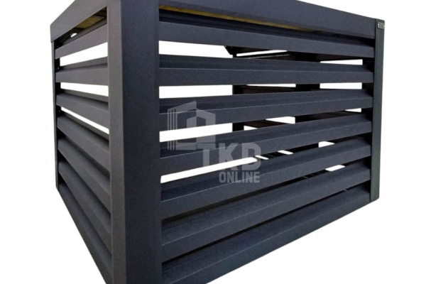 Ogłoszenie - Osłona klimatyzatora – pompy ciepła 110x60x80cm cm antracyt TKD447. Zdjęcie 1