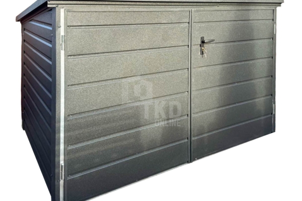 Ogłoszenie - Box rowerowy – schowek Moto-Box 2×1,3m – antracyt TKD451. Zdjęcie 1