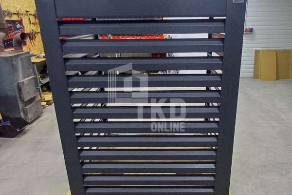 Ogłoszenie - Osłona klimatyzatora – pompy ciepła 100x60x160 cm antracyt TKD446. Zdjęcie 2
