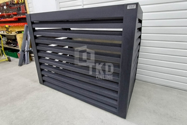 Ogłoszenie - Osłona klimatyzatora – pompy ciepła 110x60x80cm cm antracyt TKD447. Zdjęcie 3