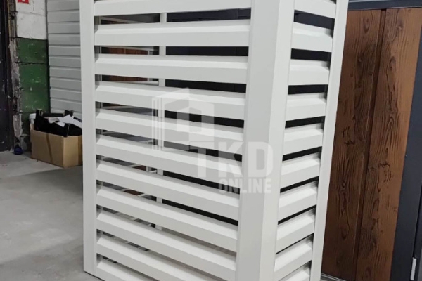 Ogłoszenie - Osłona klimatyzatora – pompy ciepła 100x40x150 cm biały TKD445. Zdjęcie 4