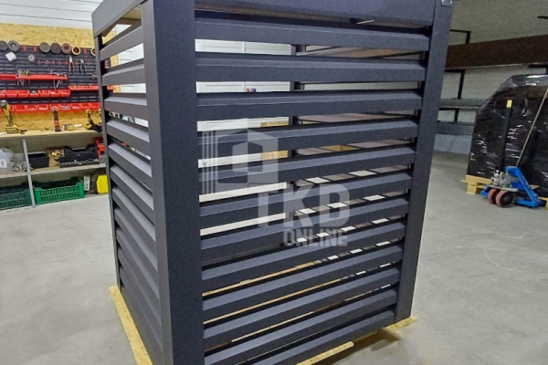 Ogłoszenie - Osłona klimatyzatora – pompy ciepła 100x60x160 cm antracyt TKD446. Zdjęcie 5
