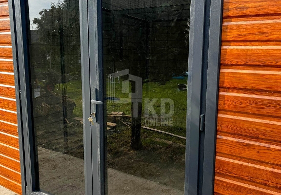 Ogłoszenie - Schowek - domek ogrodowy 4x3m - wiata 1,5m drzwi drzwi szklane PCV  drewnopodobny TKD435. Zdjęcie 2