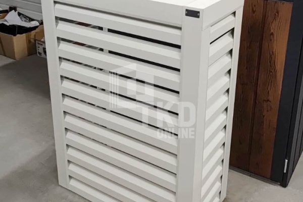 Ogłoszenie - Osłona klimatyzatora – pompy ciepła 100x40x150 cm biały TKD445. Zdjęcie 5
