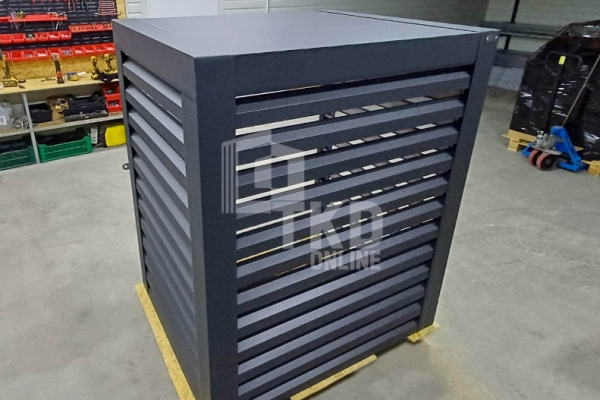 Ogłoszenie - Osłona klimatyzatora – pompy ciepła 100x60x160 cm antracyt TKD446. Zdjęcie 3