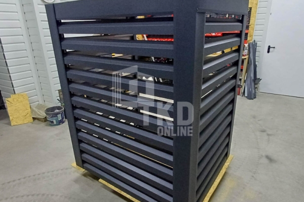 Ogłoszenie - Osłona klimatyzatora – pompy ciepła 100x60x160 cm antracyt TKD446. Zdjęcie 4