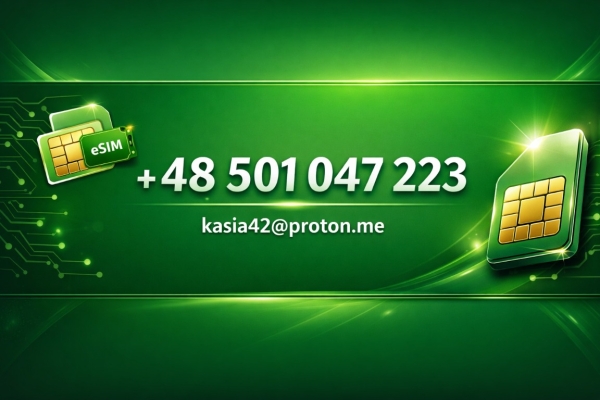 Ogłoszenie - PROMOCJA Zarejestrowana karta SIM i eSIM — szybka wysyłka, promocja dostępna. Zdjęcie 1