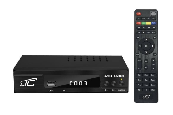 Ogłoszenie - Tuner DVB-T-2 LTC TV naziemnej DVB507 z pilotem programowalnym H.265 dekoder do telewizora. Zdjęcie 1