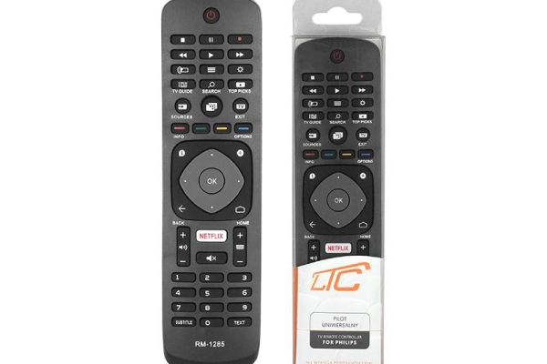 Ogłoszenie - Pilot uniwersalny do telewizora TV Philips LCD/LED, Netflix, RM-L1285. Zdjęcie 1