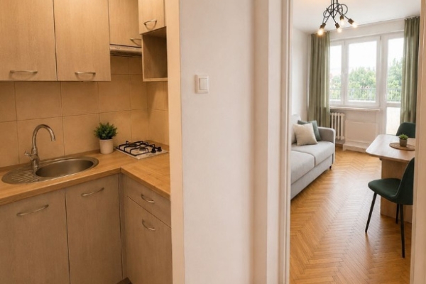 Ogłoszenie - 1pok, 20met, okolice Powstańców Śląskich BALKON/WINDA (Wrocław). Zdjęcie 2