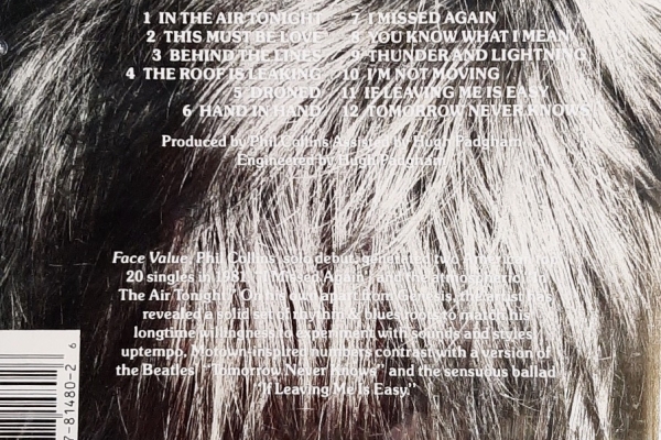 Ogłoszenie - ⭐⭐⭐Polecam Kultowy Album PHIL COLLINS-a -Face Value CD. Zdjęcie 2