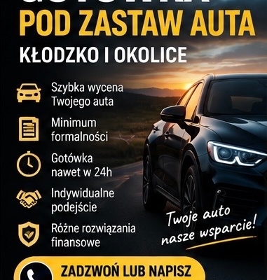 Ogłoszenie - Gotówka pod zastaw auta – sprawdź dostępne możliwości. Zdjęcie 1