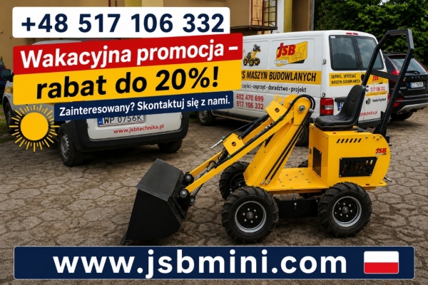 Ogłoszenie - Ładowarka Koparka Wozidło - NOWE 2026 - Prosto od Producenta JSB POLSKA -. Zdjęcie 7