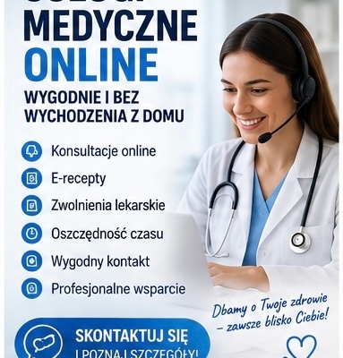 Ogłoszenie - Usługi medyczne online – wygodnie i bez wychodzenia z domu. Zdjęcie 1