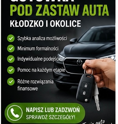 Ogłoszenie - Gotówka pod zastaw auta – sprawdź dostępne możliwości. Zdjęcie 1