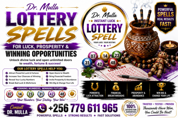 Ogłoszenie - Powerful Instant Luck Lottery Spells for Lucky Numbers, Wealth, Prosperity & Winning Opportunities | +256 779 611 965. Zdjęcie 1