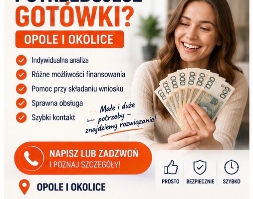 Ogłoszenie - Finansowanie i kredyty – Opole. Zdjęcie 1