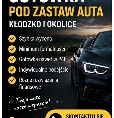 Ogłoszenie - Gotówka pod zastaw auta – sprawdź dostępne możliwości. Zdjęcie 1