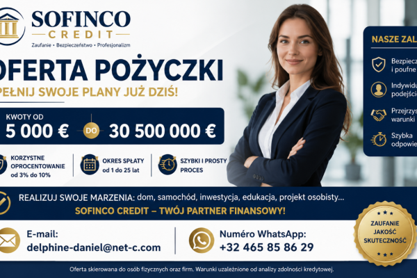 Ogłoszenie - Mamy niezawodne usługi pożyczkowe.. Zdjęcie 1