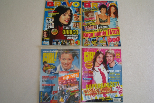 Ogłoszenie - Magazyn Bravo, Bravo Girl 2003 r. z dodatkami i plakatami. Zdjęcie 1
