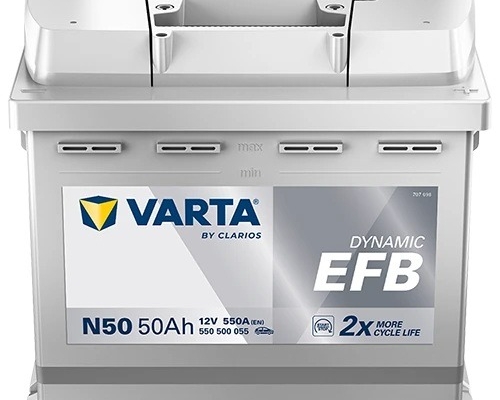 Ogłoszenie - Akumulator 50Ah 550A Varta Blue Dynamic EFB start - stop N50. Zdjęcie 1