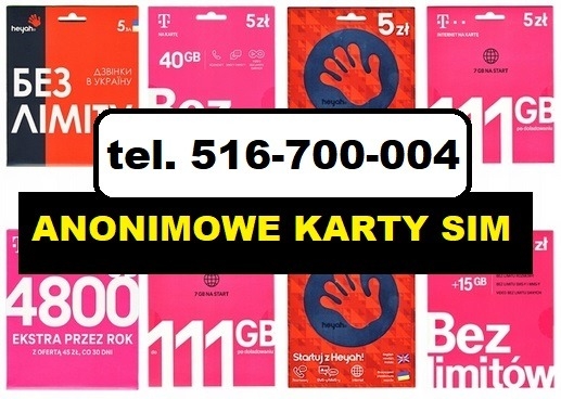Ogłoszenie - ZAREJESTROWANE KARTY SIM Rzeszów Anonimowe karty Zdalna Rejestracja Online Starterów. Zdjęcie 1