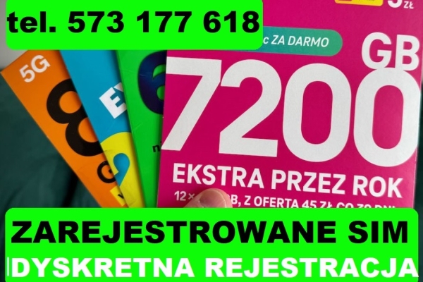 Ogłoszenie - Polskie karty SIM Zarejestrowane Aktywne karty eSIM prepaid Gorzów Wielkopolski karty Internetowe. Zdjęcie 1