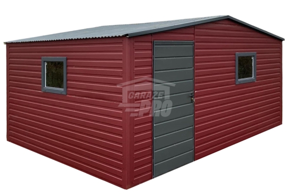 Ogłoszenie - Schowek - Domek ogrodowy 5x4m - drzwi - Antracyt - wiśnia - 2x okna Dach dwuspadowy GP669. Zdjęcie 1