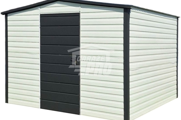 Ogłoszenie - Schowek - Domek ogrodowy - 3x3m - drzwi - antracyt - biały - dach dwuspadowy GP658. Zdjęcie 1