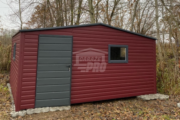 Ogłoszenie - Schowek - Domek ogrodowy 5x4m - drzwi - Antracyt - wiśnia - 2x okna Dach dwuspadowy GP669. Zdjęcie 2