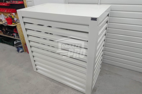 Ogłoszenie - Osłona klimatyzatora – pompy ciepła 120x40x140 cm biały GP708. Zdjęcie 4