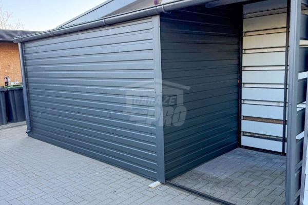 Ogłoszenie - Schowek - domek ogrodowy 2x4 m - drzwi - antracyt - dach spad w bok - rynna GP730. Zdjęcie 2