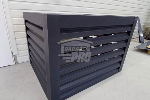 Ogłoszenie - Osłona klimatyzatora – pompy ciepła 90x50x70 cm antracyt – drzwiczki GP702. Zdjęcie 4
